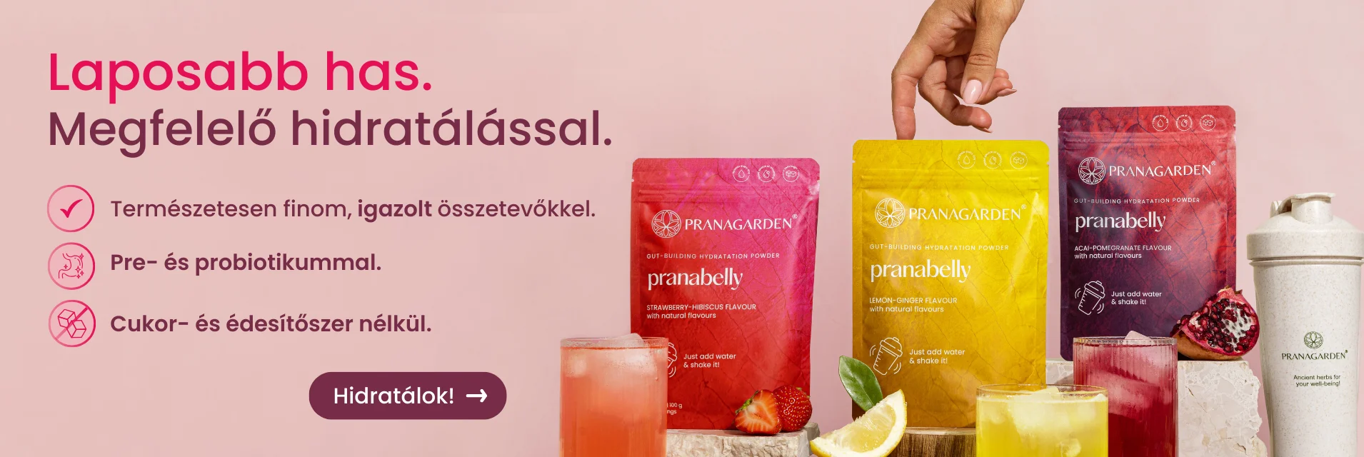 Pranagarden pranabelly vízitalporok cukor nélkül 
