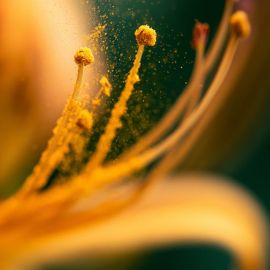 pollen közeli fotó