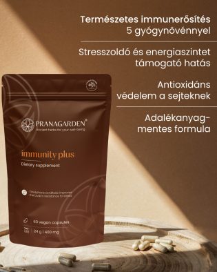   3 csomag Immunity Plus - gyógynövény mix kapszula, 3x60 db