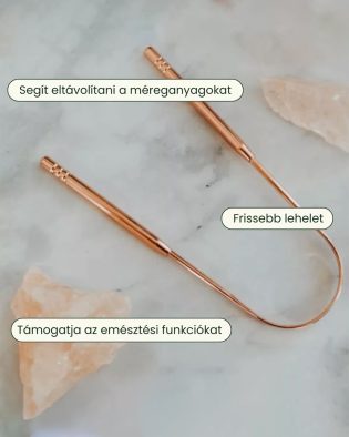 Réz nyelvkaparó és tisztító