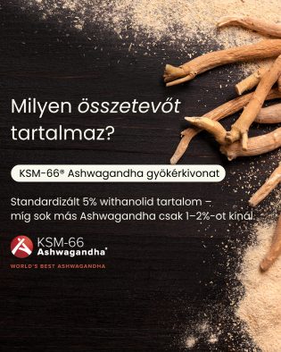 KSM-66 Ashwaganda - gyógynövény kapszula, 60 db