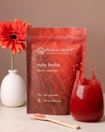   Ruby Herbs - 11 piros gyümölcs és zöldség szuperfood keveréke, 200 g