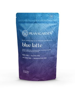 Kék spirulina latte őrölt levendulával - italpor 