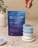 Kék spirulina latte őrölt levendulával - italpor 