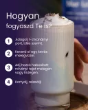 Kék spirulina latte őrölt levendulával - italpor 