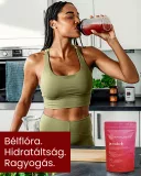Pranabelly magas rosttartalmú bélflóra támogató pre-probiotikus víz italpor eper és hibiszkusz - 100 g