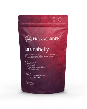   Pranabelly magas rosttartalmú bélflóra támogató pre-probiotikus víz italpor acai és gránátalma - 100 g