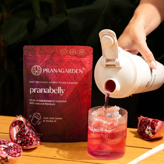 Pranabelly pro-prebiotikus víz italpor acai és gránátalma 100g