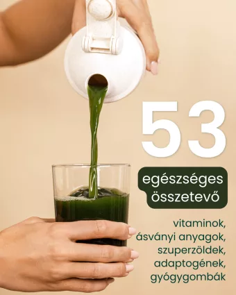   Kortizol has és bélflóra egyensúly támogatás Ojas green 10 napos szuperformula rutin 