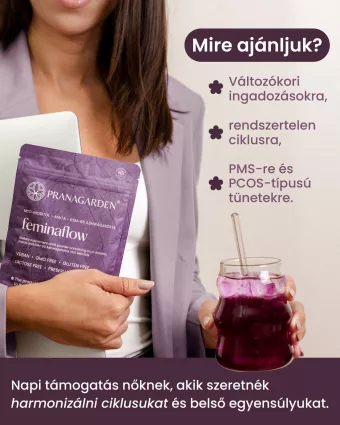   Hormonális egyensúly, ciklus támogató víz italpor- Feminaflow  100 g