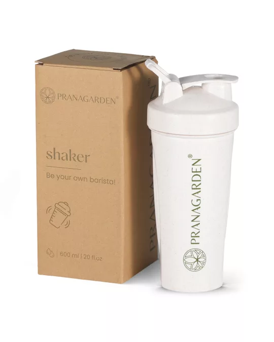 Rugós shaker BPA-mentes 600 ml - bézs