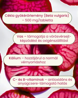 Cékla - gyógynövény tabletta, 80 db 