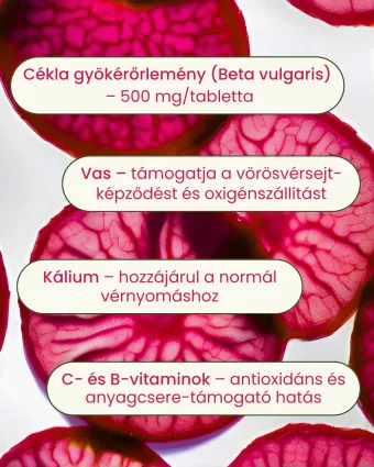 Cékla - gyógynövény tabletta, 80 db 