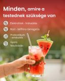 Pranabelly magas rosttartalmú bélflóra támogató pre-probiotikus víz italpor csomag acai és görögdinnye