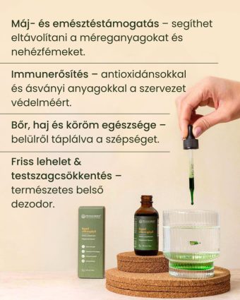 3 db Klorofill - folyékony csepp, 3x60 ml