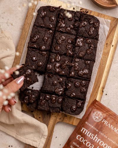 Mushroom brownie